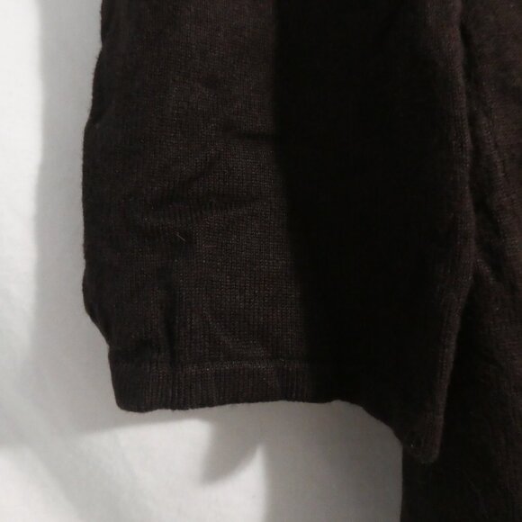 JESSICA | large | Brown V-Neck Sweater with Sequin & Sea Shell Floral Design - Picture 6 of 15